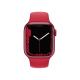 Apple Watch S7 GPS-es (41mm) (PRODUCT)RED piros alumínium tok, (PRODUCT)RED piros szilikon sportszíj